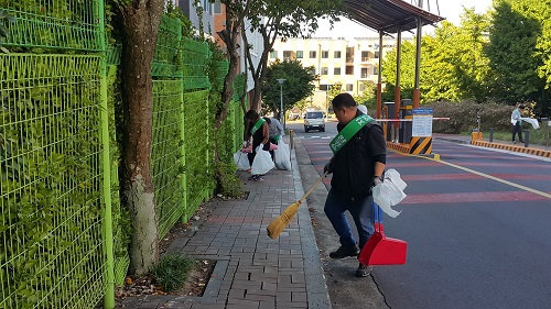 2017년도 하반기 학생생활관 주변 정화활동