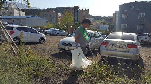 2017년도 하반기 학생생활관 주변 정화활동