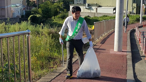 2017년도 하반기 학생생활관 주변 정화활동
