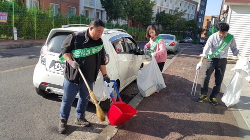 2017년도 하반기 학생생활관 주변 정화활동