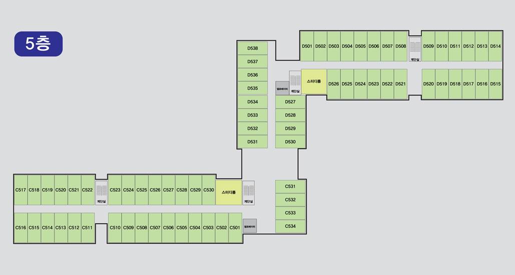 5호관(2BTL) 건물 안내도