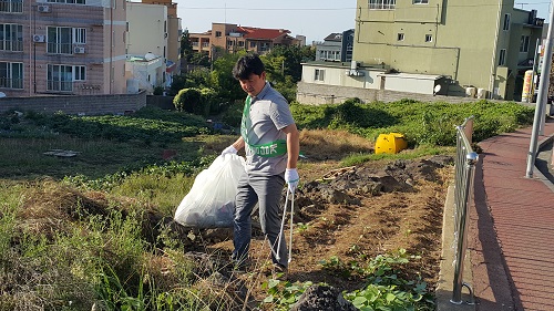 2017년도 하반기 학생생활관 주변 정화활동