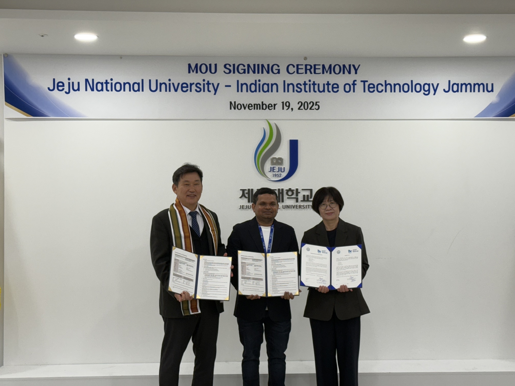 제주대-IIT 잠무, 전략적 학술협력 MOU 체결