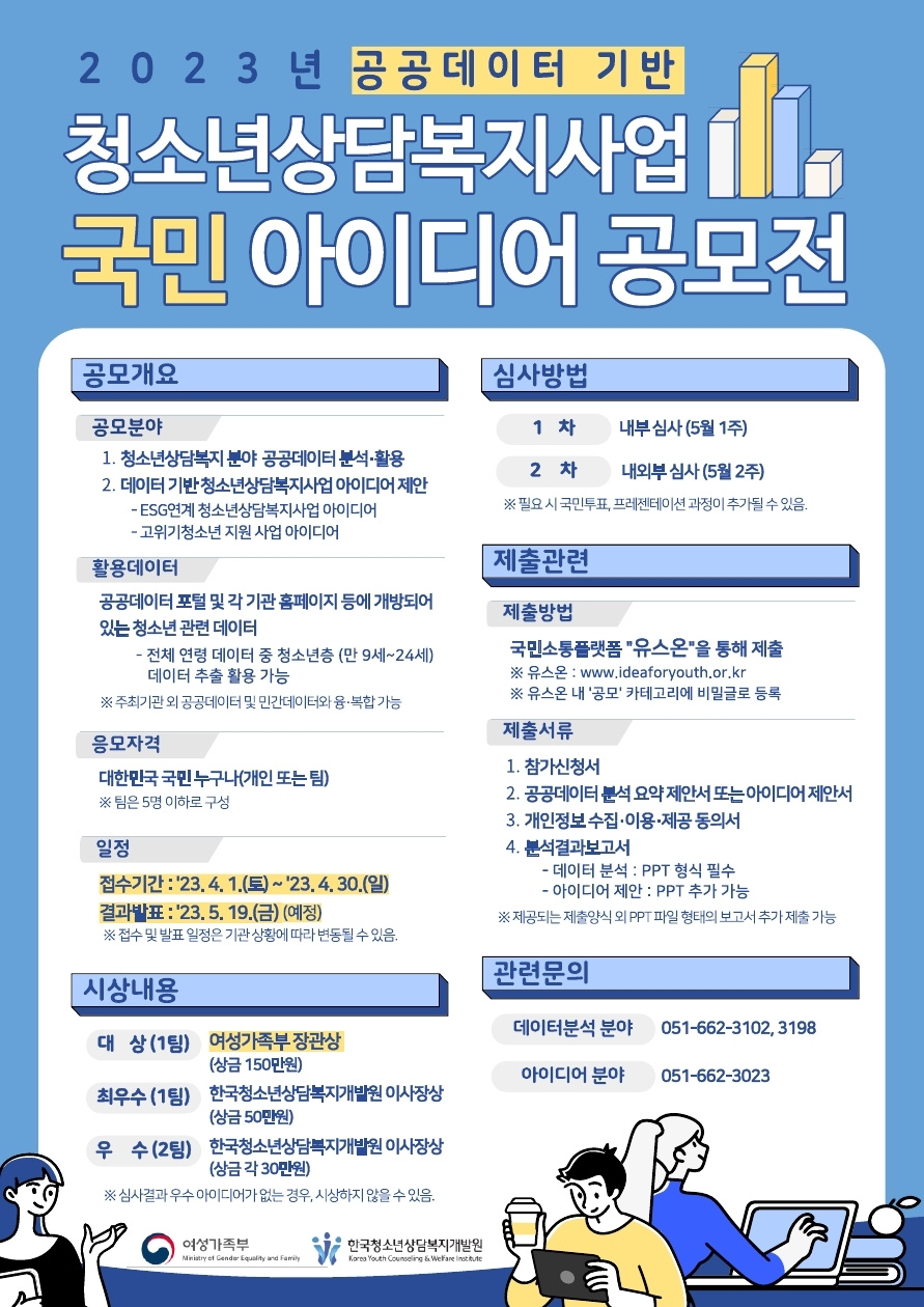 2023년 공공데이터 기반 청소년상담복지사업 국민 아이디어 공모전.jpg